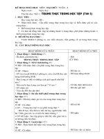 Kế hoạch bài dạy đạo đức lớp 4 tuần 1 