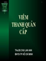 BÀI GIẢNG Viêm thanh quản