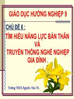 Chu de 6 tim hieu nang luc ban than va truyen thong nghe nghiep cua gia dinh 