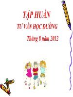 Tập Huấn Tư Vấn Học Đường