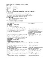 Giáo án môn lịch sử lớp 4 tuần 26 