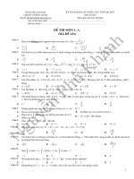 Đề thi toán ngày 04 10 2017  Kỳ thi đánh giá năng lực THPTQG 2017