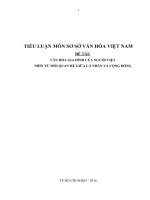 VĂN HOÁ GIA ĐÌNH của NGƯỜI VIỆT từ mối QUAN hệ cá NHÂN   CỘNG ĐỒNG