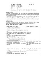 Kế hoạch bài dạy môn khoa học lớp 4 tuần 17 