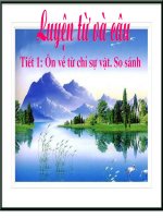 Ôn về từ chỉ sự vật  so sánh LTVC lớp 3 số 5 