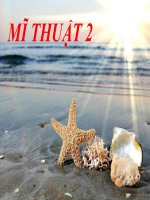 MĨ THUẬT 2 chủ đề những con vật sống 