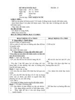 Kế hoạch bài dạy môn khoa học lớp 4 tuần 15 2 