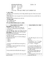 Kế hoạch bài dạy môn khoa học lớp 4 tuần 34 t68 