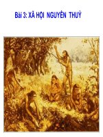 Bài 3  xã hội nguyên thuỷ 