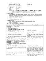 Giáo án môn lịch sử lớp 4 tuần 10 