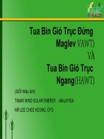Tua Bin Gió Trục Đứng Maglev (VAWT) VÀ Tua Bin Gió Trục Ngang (HAWT)