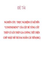 Nghiên Cứu Thực Nghiệm Có Kể Đến “Confinement” Của Cột BTCT Có Lõi Thép Gia Cường Tiết Diện Chữ Nhật Bố Trí Đai Xoắn Cải Tiến (SRC)_Kết cấu BTCT nâng cao_Cao học Xây dựng Đại học Bách khoa TP.HCM