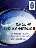 Bài Giảng Toàn Cầu Hóa Và Hội Nhập Kinh Tế Quốc Tế