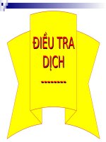 Các bước tổ chức điều tra Dịch