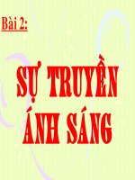 Bài 2  sự truyền ánh sáng 