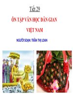 Tuần 11  ôn tập văn học dân gian việt nam 