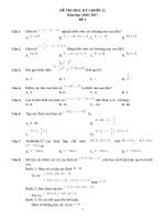 Bộ đề ôn thi học kì 1 lớp 12