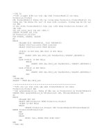 Code SQL Procedure Trigger