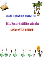 xay lau dai cat  bang phần mềm Sand castle builder