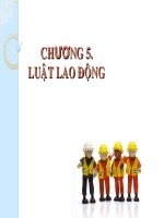 Slide luật học đại cương chương 5 luật lao động và luật hành chính 
