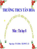 Bài 5  từ bài toán đến chương trình   tin học 8 