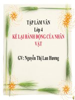 Tuần 2  kể lại hành động của nhân vật   tập làm văn 4 