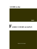 Guide to the family court of japan (Tòa gia đình và người chưa thành niên Nhật Bản)