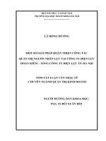 ttMột số giải pháp hoàn thiện công tác quản trị nguồn nhân lực tại công ty điện lực hoàn kiếm 