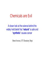 Chemicals are evil 