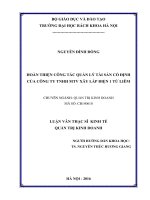 Hoàn thiện công tác quản lý tài sản cố định tại công ty TNHH MTV xây lắp điện 1 từ liêm
