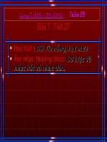 Bài 7 tiết 27 học hát  bài tia nắng, hạt mưa 