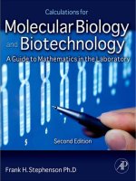 Calculations for Molecular Biology and Biotechnology A Guide to Mathematics in the Laboratory 2nd Edition