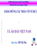 Tuần 30  tà áo dài việt nam 