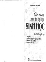 cẩm nang luyện thi đại học sinh học (tập 1)   di truyền học