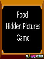 Food hidden pictures game 