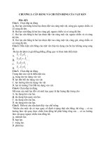 trắc nghiệm vật lý 10 4 mức độ có đáp án