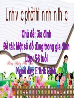 GIÁO án dạy tốt đồ DÙNG GIA ĐÌNH lớp CHỒI 