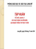 Tập huấn trường học trực tuyến 