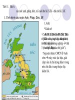 Bài 6  các nước anh, pháp  đức, mĩ cuối thế kỉ XIX   đầu thế kỉ XX 