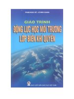 Giáo trình động lực học môi trường lớp biên khí quyển (NXB giáo dục 2009)   phạm ngọc hồ, 149 trang  