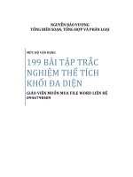 199 BAI TAP TRAC NGHIEM VAN DUNG THE TICH KHOI đa DIỆN