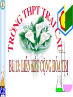 Bài 13  liên kết cộng hoá trị 