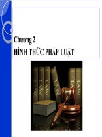 Slide luật học đại cương chương 2 hình thức pháp luật 