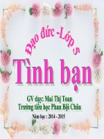 Bài 5  tình bạn 