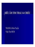 SIÊU ÂM TIM THAI 3-4 CHIỀU, ThS.BS Lê Kim Tuyến, ViệnTim HCM