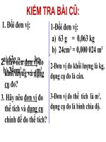 Bài 11  khối lượng riêng   trọng lượng riêng 1 