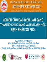 NGHIÊN CỨU ĐẶC ĐIỂM LÂM SÀNG THĂM DÒ CHỨC NĂNG VÀ HÌNH ẢNH HỌC BỆNH NHÂN XƠ PHỔI