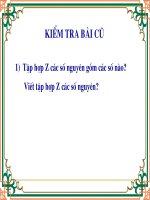 Bài 3  thứ tự trong tập hợp các số nguyên 