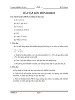 BÀI tập lớn môn ROBOT đại học bách khoa BKA (thầy tiến )