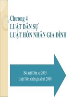Slide luật học đại cương chương 4 luật dân sự – TTDS và hôn nhân gia đình 